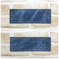 Denimタイプ底 ( 長方形 ) ブルーデニム [ 21.55×7.25cm 穴数46個 穴径5.5mm ]